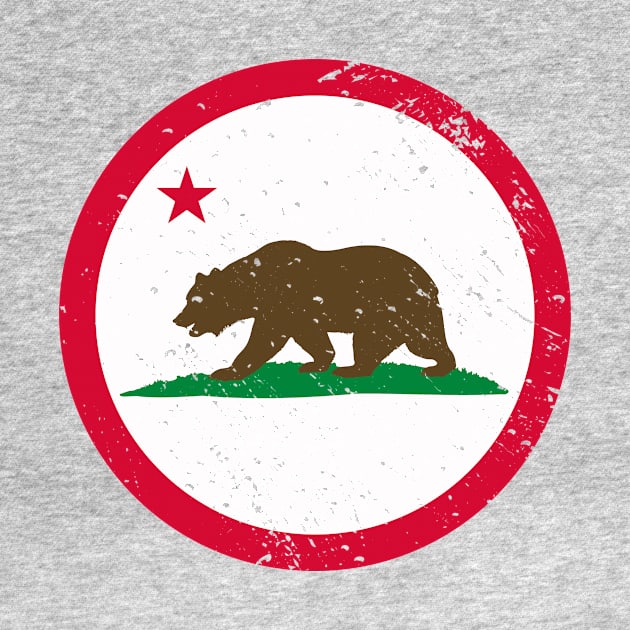 Retro California State Flag // Vintage California Grunge Emblem by Now Boarding